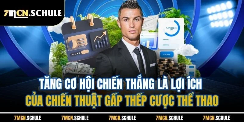 Chiến Thuật Gấp Thếp Cược Thể Thao| Chỉ Dẫn Áp Dụng Chi Tiết 3 Tăng cơ hội chiến thắng là lợi ích của chiến thuật gấp thếp cược thể thao